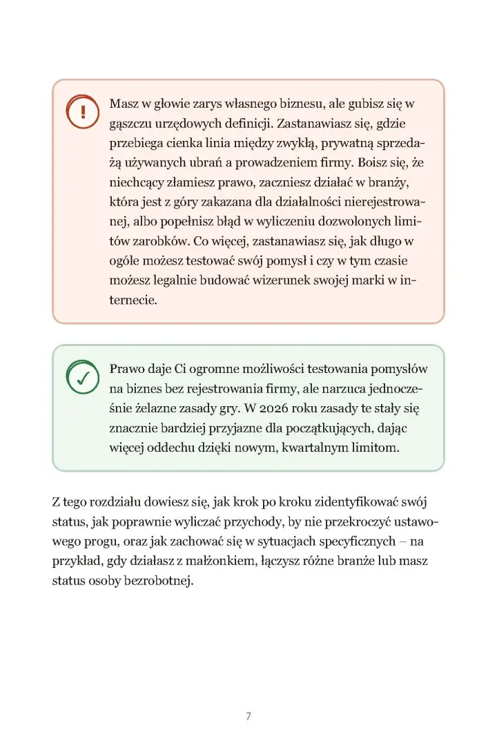 Podgląd strony 7 ebooka Biznes bez firmy