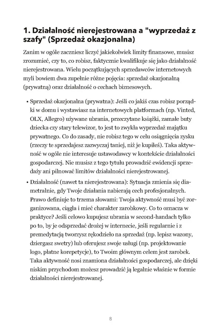 Podgląd strony 8 ebooka Biznes bez firmy